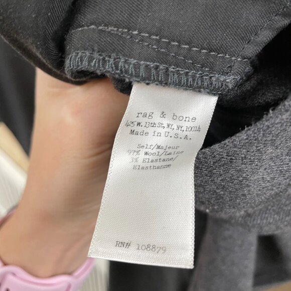 Rag & Bone Gray Wool Suit size 6 - Picture 9 of 10
